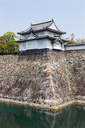 simsearch:400-07714224,k - Osaka castle and moat at day Stock Photo - Budget Royalty-Free & Subscription, Code: 400-07681779