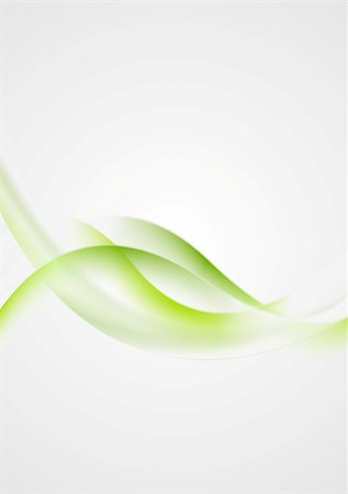 Abstract shiny green waves vector background Stock Photo - Budget Royalty-Free & Subscription, Code: 400-07681922