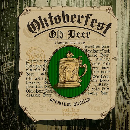 simsearch:400-08646298,k - beer background Oktoberfest, this illustration can be used for your design Foto de stock - Super Valor sin royalties y Suscripción, Código: 400-07715084