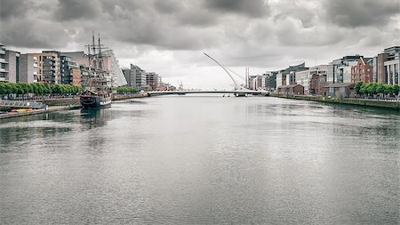 An image of Dublin Ireland with bad weather Stock Photo - Budget Royalty-Free & Subscription, Code: 400-07715112
