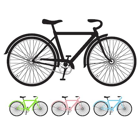 simsearch:400-04724232,k - bicycle silhouette Photographie de stock - Aubaine LD & Abonnement, Code: 400-07715702