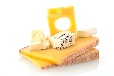 rockford - Various cheese sorts isolated on white background. Cheese variation. Stock Photo - Budget Royalty-Free & Subscription, Code: 400-07715746