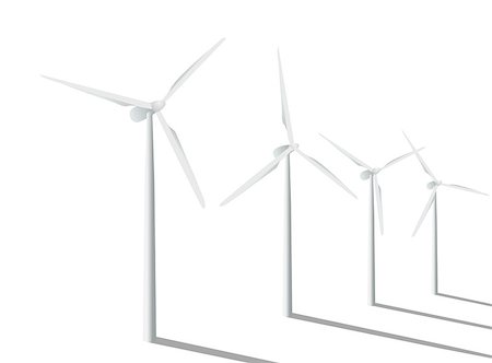 simsearch:400-07111713,k - Wind turbines in the field. Vector illustration. Stockbilder - Microstock & Abonnement, Bildnummer: 400-07715878