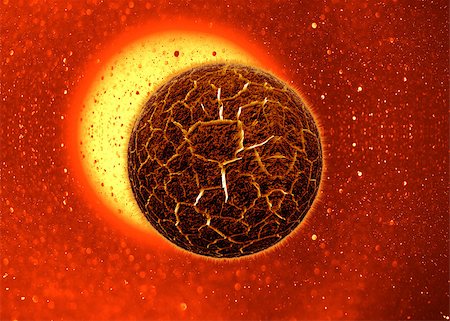 simsearch:400-06425552,k - Simulated Planet explosion, Exploding fire planet Photographie de stock - Aubaine LD & Abonnement, Code: 400-07716886