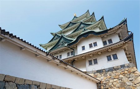 simsearch:400-07831362,k - Nagoya castle atop with golden tiger fish head pair called "King Cha Chi", Japan Fotografie stock - Microstock e Abbonamento, Codice: 400-07716964