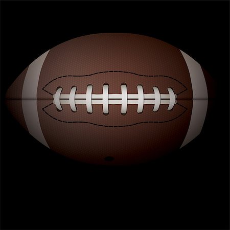 simsearch:400-06083555,k - A realistic illustration of an American football on a black shadowed background. Vector EPS 10 available. EPS file contains transparencies. Room for copy. Stockbilder - Microstock & Abonnement, Bildnummer: 400-07716985