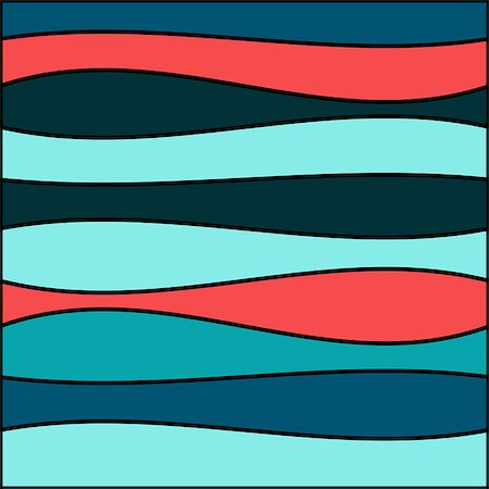 simsearch:400-07717164,k - Seamless colorful striped wave background. Vector illustration Photographie de stock - Aubaine LD & Abonnement, Code: 400-07717054