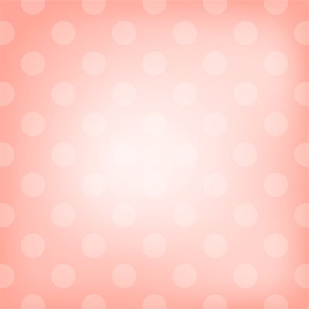 Polka dot pink background. Vector illustration Stock Photo - Budget Royalty-Free & Subscription, Code: 400-07717069