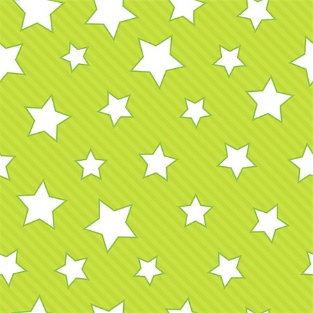 simsearch:400-07176260,k - Green seamless background with stars Photographie de stock - Aubaine LD & Abonnement, Code: 400-07717106