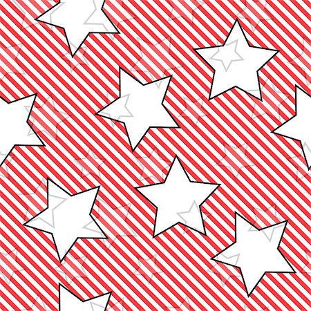 simsearch:400-07176260,k - Red seamless striped background with stars Photographie de stock - Aubaine LD & Abonnement, Code: 400-07717114