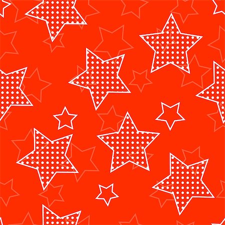 simsearch:400-07176260,k - Red seamless background with stars Photographie de stock - Aubaine LD & Abonnement, Code: 400-07717120