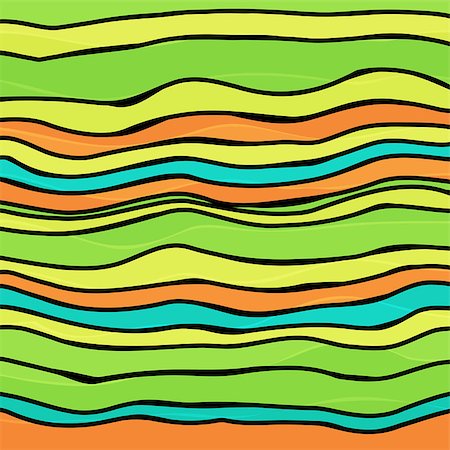 simsearch:400-07717164,k - Abstract colorful striped wave background. Vector illustration Photographie de stock - Aubaine LD & Abonnement, Code: 400-07717215