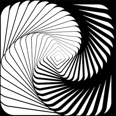 simsearch:400-07717373,k - Design whirlpool movement illusion background. Abstract square distortion geometric backdrop. Vector-art illustration Foto de stock - Super Valor sin royalties y Suscripción, Código: 400-07717394