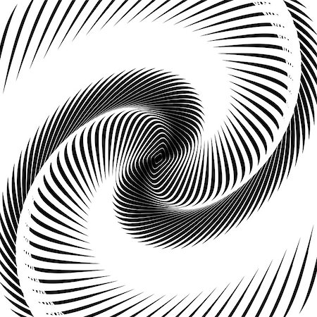 simsearch:400-07830300,k - Design monochrome whirl movement background. Abstract stripy warped twisted backdrop. Vector-art illustration Stockbilder - Microstock & Abonnement, Bildnummer: 400-07717400