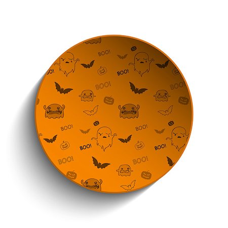 simsearch:400-09052600,k - Happy Halloween Ghost Bat Icon Background Stock Photo - Budget Royalty-Free & Subscription, Code: 400-07717898