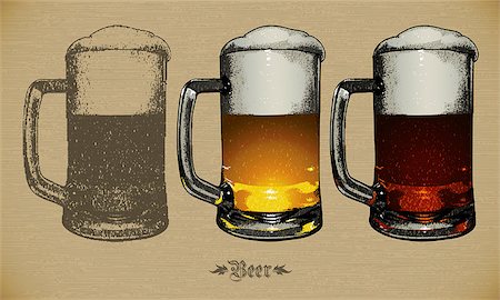 simsearch:400-07823206,k - beer set, this illustration may be useful as designer work Stock Photo - Budget Royalty-Free & Subscription, Code: 400-07717905