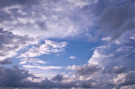 simsearch:400-05242444,k - Panoramic view of the evening cloudscape after the thunderstorm. Photographie de stock - Aubaine LD & Abonnement, Code: 400-07718969