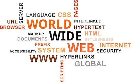 simsearch:400-07989215,k - A word cloud of world wide web related items Photographie de stock - Aubaine LD & Abonnement, Code: 400-07718996