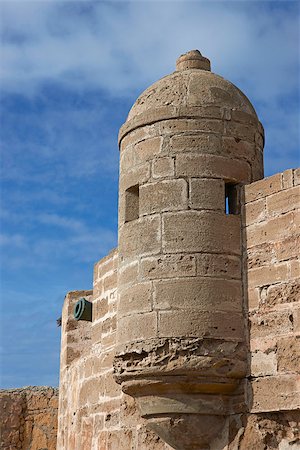 Fortified tower guarding the historic fishing port of Essaouira in Morocco. Stock Photo - Budget Royalty-Free & Subscription, Code: 400-07712584