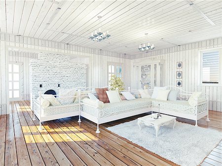 Provence rural house interior. Design concept Stock Photo - Budget Royalty-Free & Subscription, Code: 400-07712682