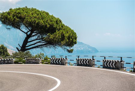 The road along the Amalfi Coast. Italy Stock Photo - Budget Royalty-Free & Subscription, Code: 400-07713576