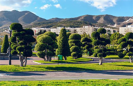 Beautiful Battery Park (Parque La Bateria), Torremolinos. Spain Photographie de stock - Aubaine LD & Abonnement, Code: 400-07713622