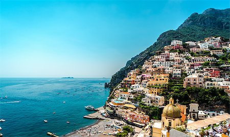 simsearch:400-07891715,k - Amazing Amalfi coast. Positano, Italy Fotografie stock - Microstock e Abbonamento, Codice: 400-07713722