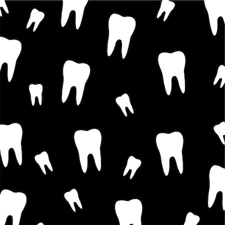 Tooth wallpaper for dentist Stock Photo - Budget Royalty-Free & Subscription, Code: 400-07713745