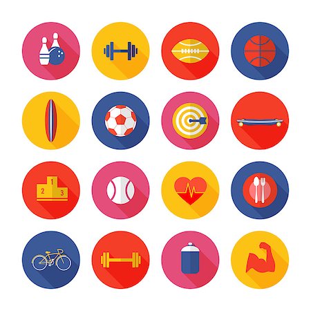 pong - Set of sport icons. Vector illustration. Stock Photo - Budget Royalty-Free & Subscription, Code: 400-07724088