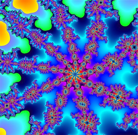 simsearch:400-07656707,k - Digital computer graphic - rendering. Patterned fractal background in a bright colors for design. Stock Photo - Budget Royalty-Free & Subscription, Code: 400-07728082