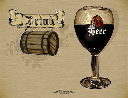 simsearch:400-07417262,k - beer background, this illustration may be useful as designer work Stock Photo - Budget Royalty-Free & Subscription, Code: 400-07728294