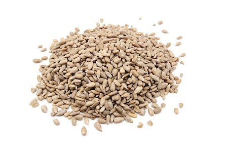 semilla (para pájaro) - Hulled sunflower seeds, isolated on a white background Foto de stock - Super Valor sin royalties y Suscripción, Código: 400-07728723