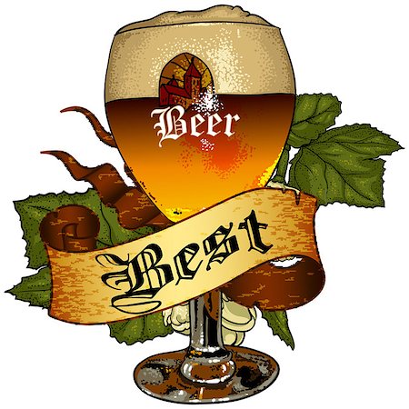simsearch:400-07666392,k - beer background, this illustration may be useful as designer work Photographie de stock - Aubaine LD & Abonnement, Code: 400-07728733