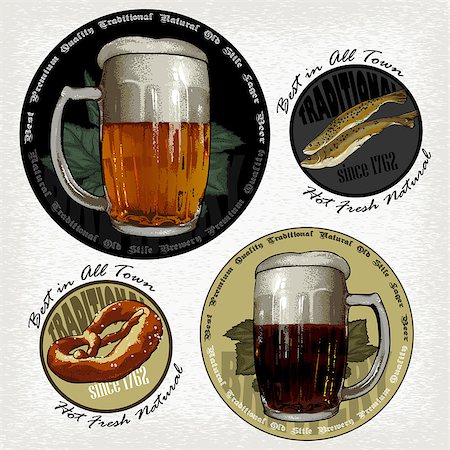 simsearch:400-07720459,k - set of beer elements, this illustration may be useful as designer work Stock Photo - Budget Royalty-Free & Subscription, Code: 400-07728743