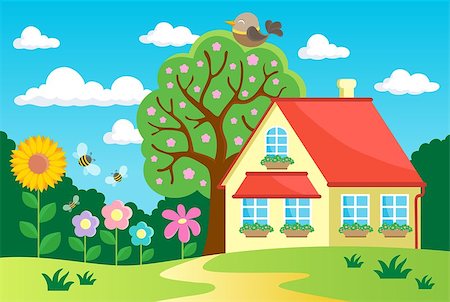 simsearch:400-06091808,k - Garden theme image 2 - eps10 vector illustration. Stockbilder - Microstock & Abonnement, Bildnummer: 400-07729079