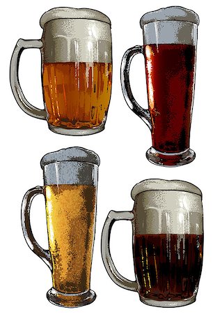 simsearch:400-07728285,k - set of beer elements, this illustration may be useful as designer work Stock Photo - Budget Royalty-Free & Subscription, Code: 400-07729540