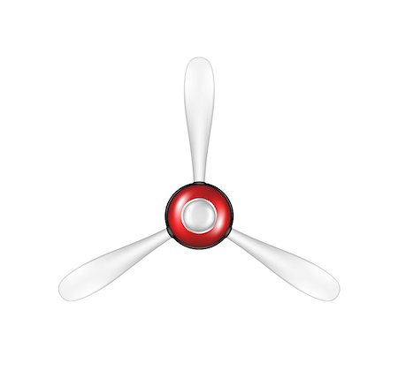 spinning propeller aeroplane - Airplane propeller in vintage design on white background Stock Photo - Budget Royalty-Free & Subscription, Code: 400-07729661