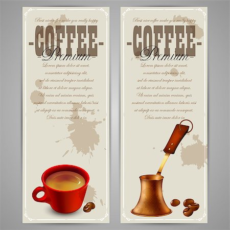 simsearch:400-05679302,k - set of coffee labels, this illustration may be useful as designer work Photographie de stock - Aubaine LD & Abonnement, Code: 400-07729774