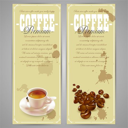 simsearch:400-05679302,k - set of coffee labels, this illustration may be useful as designer work Photographie de stock - Aubaine LD & Abonnement, Code: 400-07729773