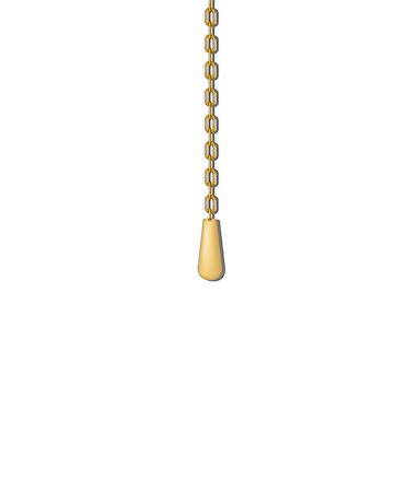 Old pull handle hanging on gold chain on white background Stock Photo - Budget Royalty-Free & Subscription, Code: 400-07729887