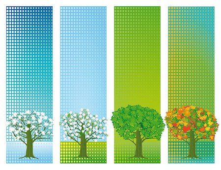 Four seasons banners Foto de stock - Super Valor sin royalties y Suscripción, Código: 400-07720198