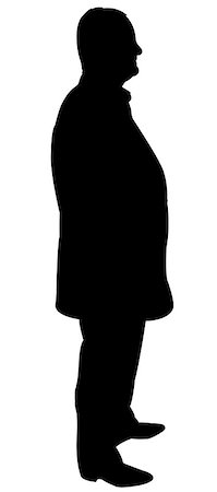 standing man silhouette vector Photographie de stock - Aubaine LD & Abonnement, Code: 400-07745238