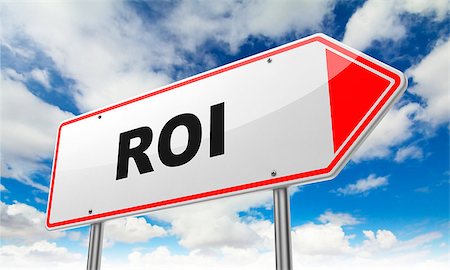 simsearch:400-07308209,k - ROI - Inscription on Red Road Sign on Sky Background. Stock Photo - Budget Royalty-Free & Subscription, Code: 400-07745309