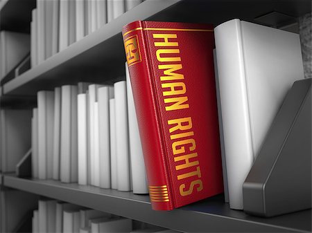 segregation - Human Rights - Book on the Black Bookshelf Between White Ones. Stock Photo - Budget Royalty-Free & Subscription, Code: 400-07745351