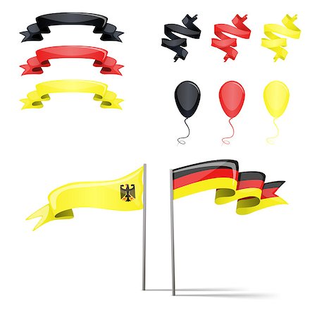 simsearch:400-05136582,k - Illustration of Germany flags in glass design Stockbilder - Microstock & Abonnement, Bildnummer: 400-07745406