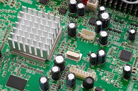 Computer circuit board with central processing unit Stock Photo - Budget Royalty-Free & Subscription, Code: 400-07745648