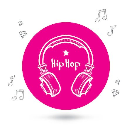 deniskolt (artist) - Headphones doodle, headphones icon, hip-hop, silhouette of headphones Foto de stock - Royalty-Free Super Valor e Assinatura, Número: 400-07745824