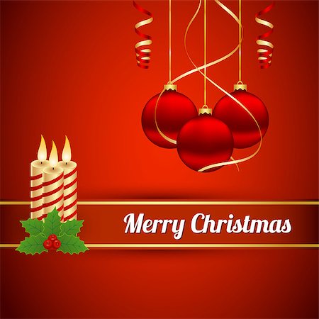 Christmas background with decorations Stock Photo - Budget Royalty-Free & Subscription, Code: 400-07745849