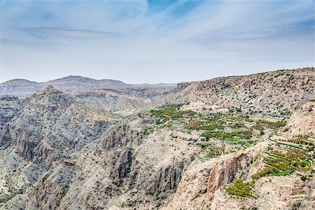 simsearch:862-05999703,k - Image of landscape Saiq Plateau with village in Oman Stock Photo - Budget Royalty-Free & Subscription, Code: 400-07745907