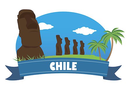 simsearch:400-05175536,k - Chile. Tourism and travel Fotografie stock - Microstock e Abbonamento, Codice: 400-07745910
